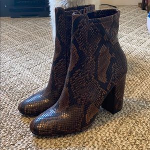 Aldo snake skin boots